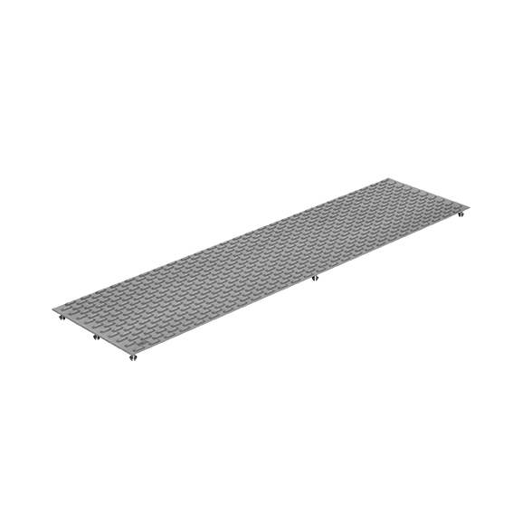 Grating support plastic | 10 pieces set | with knobs | Dimensions: 800x200 mm | slate gray