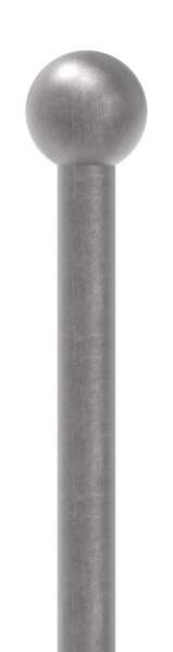 Fence rod | length: 1000 mm | material Ø 12 mm ball Ø 25 mm | steel S235JR, raw