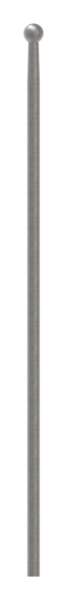Fence rod | Length: 520 mm | Material Ø 12 mm Ball Ø 19 mm | Steel S235JR, raw