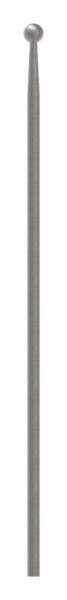 Fence rod | Length: 520 mm | Material Ø 12 mm Ball Ø 19 mm | Steel S235JR, raw