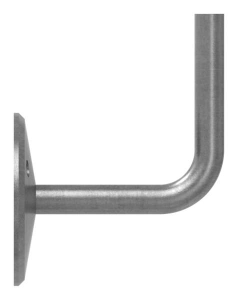 Handrail bracket | with round plate 70x4 mm | for welding on | steel S235JR, raw