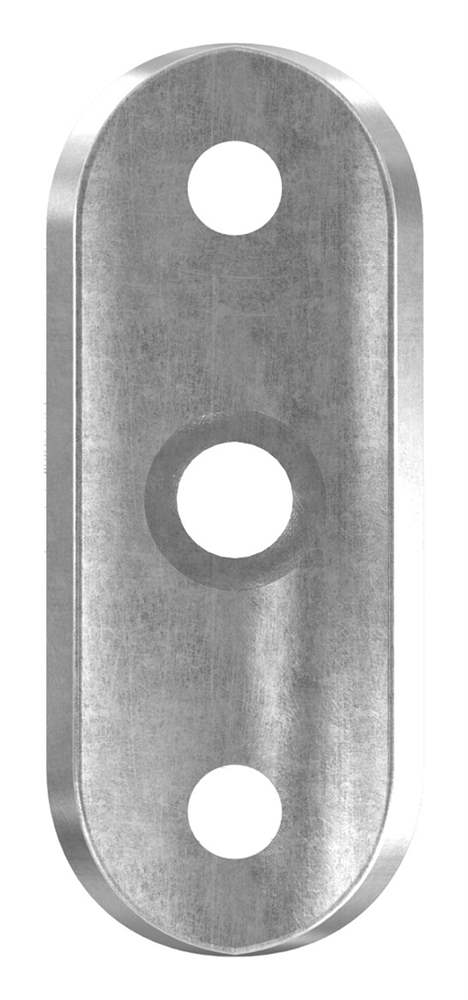 Retaining plate | 64x24x4 mm | for round tube Ø 42.4 mm | steel S235JR, raw