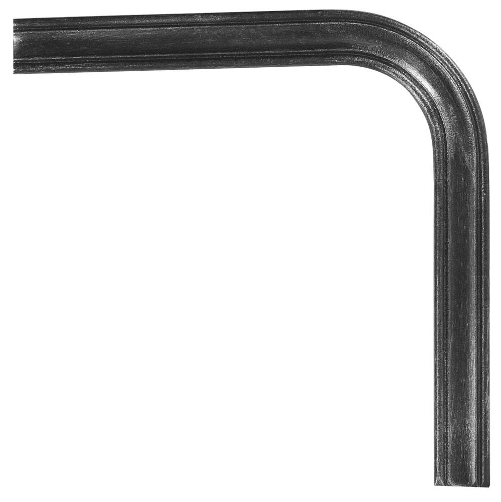 Handrail bend 90° | Material: 40x8 mm | Longitudinal groove | Steel (Raw) S235JR