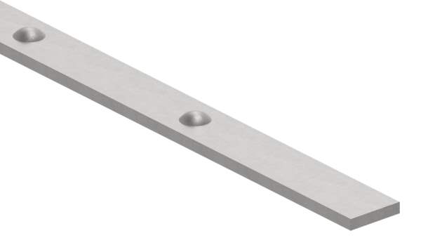Flat iron with rivets | Material: 30x6 mm | Length: 3000 mm | Steel (Raw) S235JR