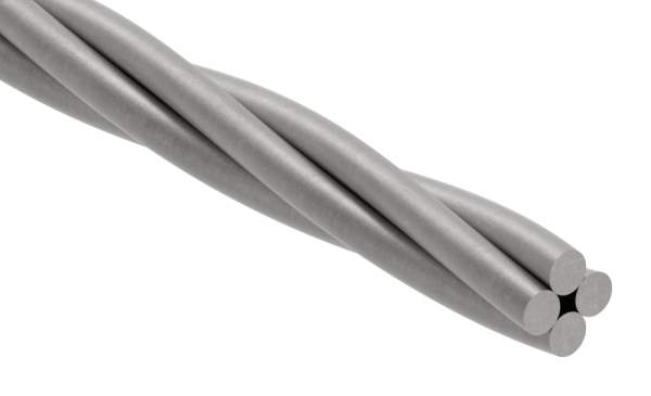 Reepered handrail | Material: Ø 15 mm | Length: 2700 mm | Steel (Raw) S235JR