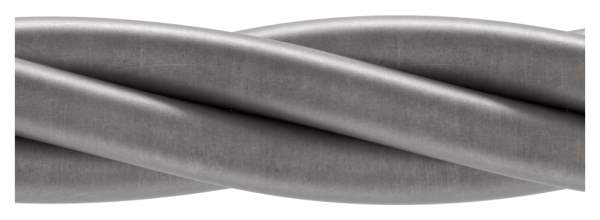 Reepered handrail | Material: Ø 24 mm | Length: 2700 mm | Steel (Raw) S235JR