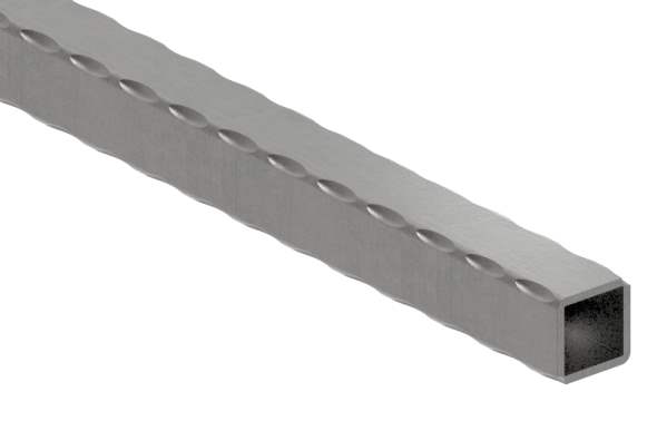 Square tube | hammered | dimensions: 25x25x2,5 mm | length: 3000 mm | steel S235JR, raw