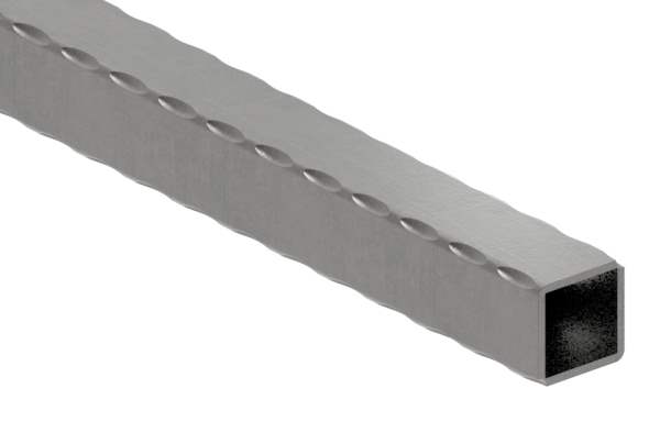Square tube | hammered | dimensions: 30x30x2,5 mm | length: 3000 mm | steel S235JR, raw