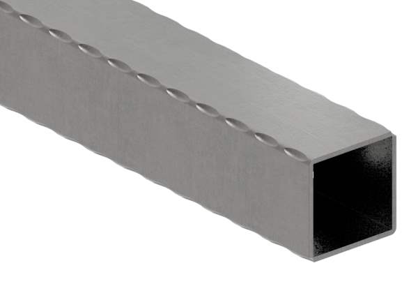 Square tube | hammered | dimensions: 50x50x2,5 mm | length: 3000 mm | steel S235JR, raw