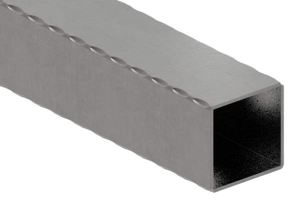 Square tube | hammered | dimensions: 60x60x2,5 mm | length: 3000 mm | steel S235JR, raw