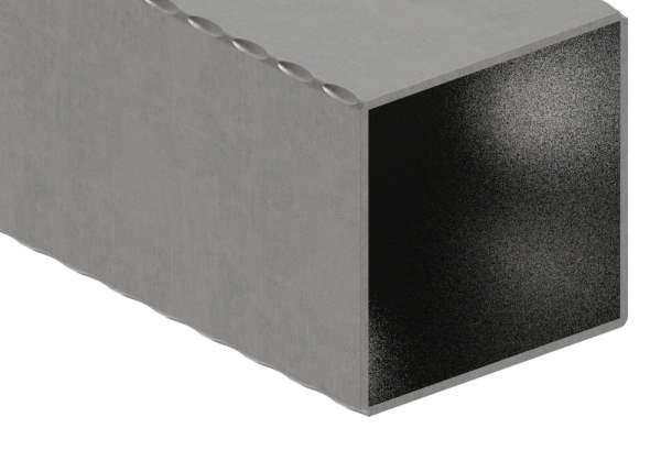 Square tube | hammered | dimensions: 100x100x3 mm | length: 3000 mm | steel S235JR, raw