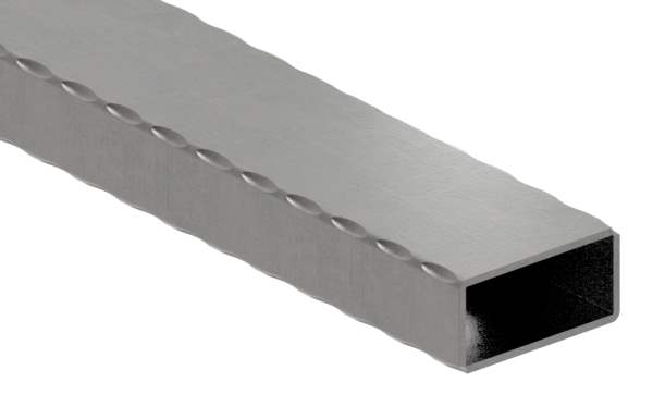 rectangular tube | hammered | dimensions: 60x30x2,5 mm | length: 3000 mm | steel S235JR, raw