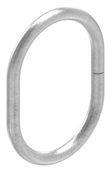 Ring | oval | material: 12 mm | outer Ø: 150x110 mm | steel S235JR, raw