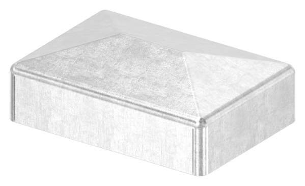 Pier cover | for rectangular tube | dimensions: 30x20 mm | steel S235JR, raw