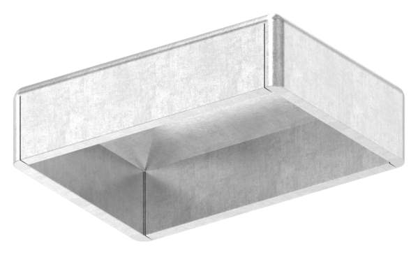 Pier cover | for rectangular tube | dimensions: 30x20 mm | steel S235JR, raw