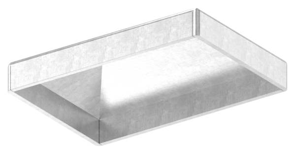Pier cover | for rectangular tube | dimensions: 60x40 mm | steel S235JR, raw