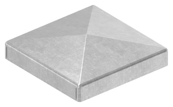 Pier cover | for square tube | dimensions: 40x40 mm | steel S235JR, raw