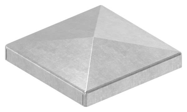 Pier cover | for square tube | dimensions: 50x50 mm | steel S235JR, raw