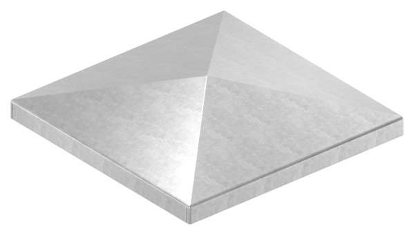 Pier cover | for square tube | dimensions: 120x120 mm | steel S235JR, raw