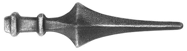 Fence spike | Height: 290 mm | Material: 25x25 mm | Steel S235JR, raw