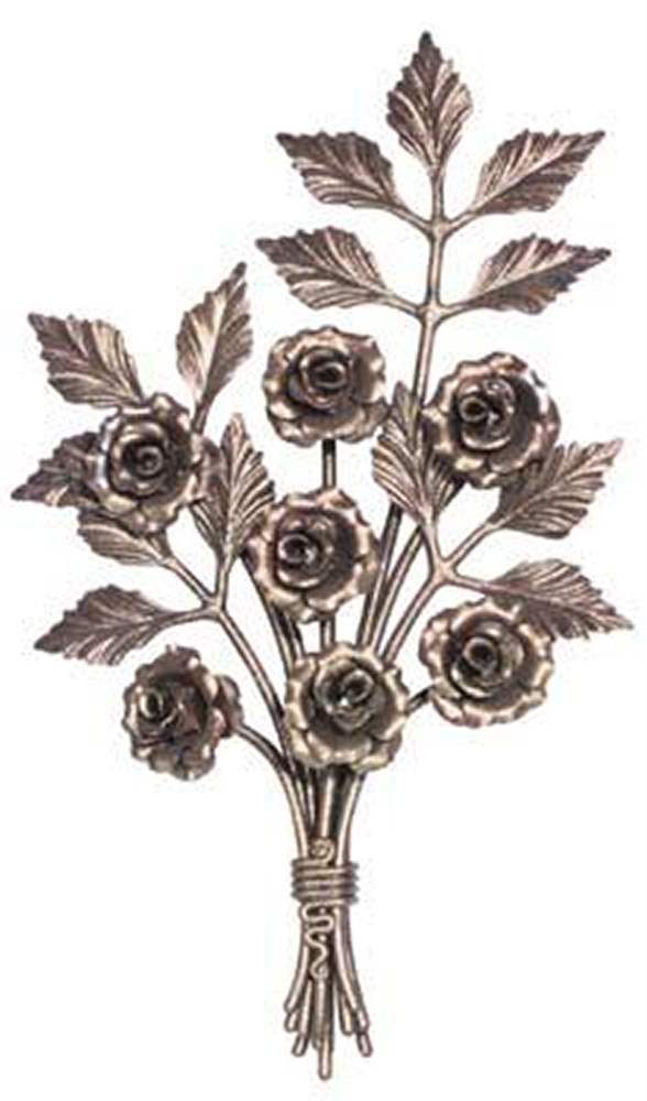 Ornamental bouquet | Dimensions: 290x500 mm | Steel S235JR, raw
