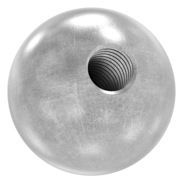 Ball Ø 25 mm | solid smooth | with thread M8 | steel S235JR, raw
