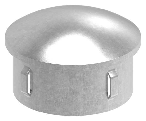 Steel plug | slightly domed | for Ø 60.3x1.8-2.2 mm | Steel S235JR, raw