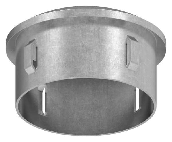 Steel plug | slightly domed | for Ø 60.3x1.8-2.2 mm | Steel S235JR, raw