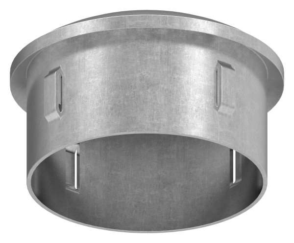 Steel plug | slightly domed | for Ø 60.3x2.5-2.9 mm | Steel S235JR, raw
