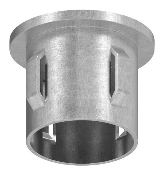 Steel plug flat | for round tube Ø 33.7x1.8-2.2 mm | steel S235JR, raw