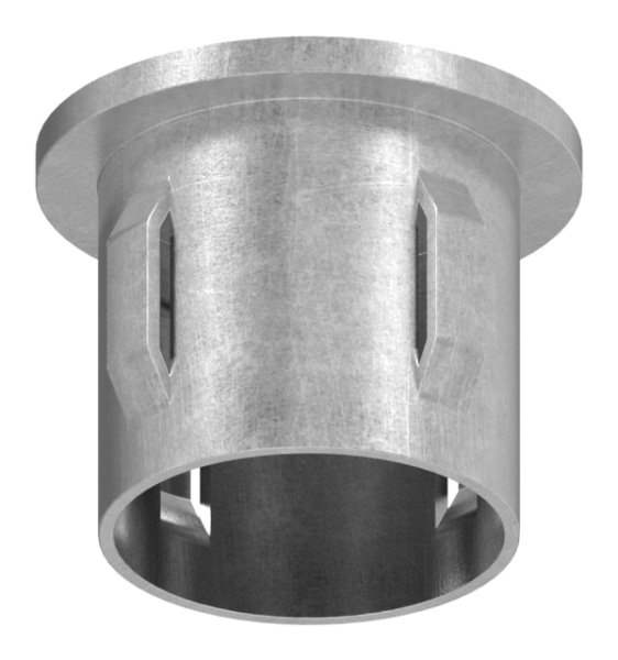 Steel plug flat | for round tube Ø 33.7x2.5-2.9 mm | steel S235JR, raw