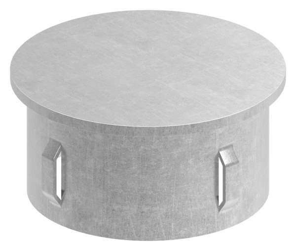 Steel plug flat | for round tube Ø 60.3x1.8-2.2 mm | steel S235JR, raw