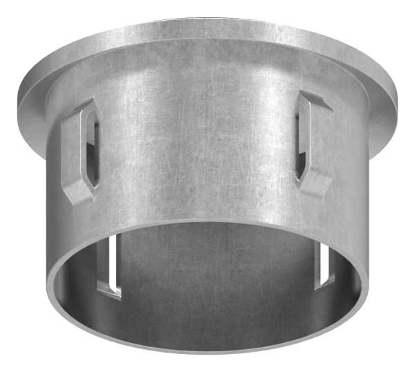 Steel plug | slightly curved | with M8 | for round tube Ø 48.3x1.8-2.2 mm | steel S235JR, raw