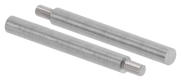 Steel pin | with thread M8 | dimensions: 100x12 mm | steel (raw) S235JR