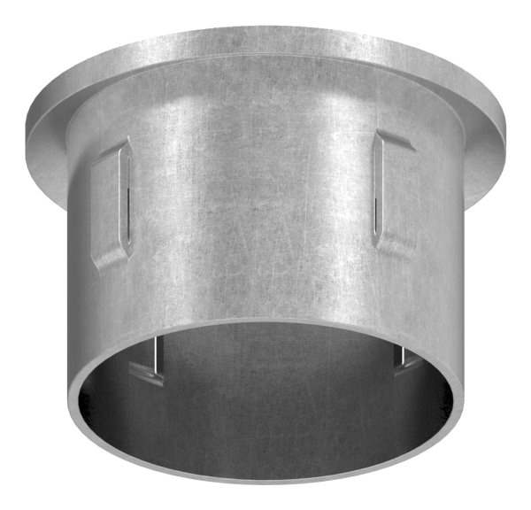 Steel plug | with M8 | slightly curved | for pipe Ø 42.4 x 3.0-3.5 mm | steel (raw) S235JR