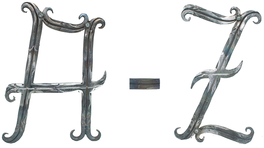 Letter | A - Z | Large | Dimensions: 180 x 100 mm | Steel (Raw) S235JR