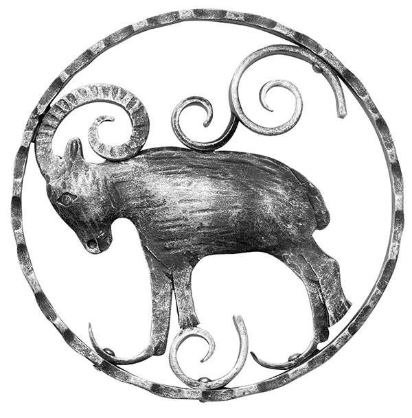 Zodiac sign Aries | Ø 200x5 mm | steel S235JR, raw