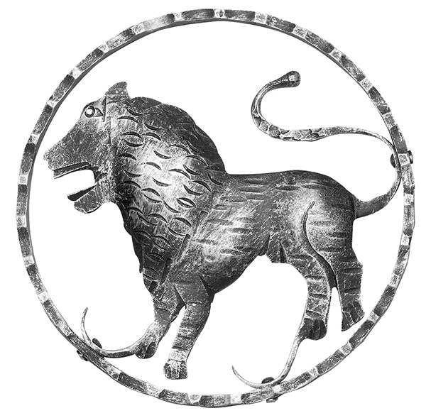 Zodiac sign Leo | Ø 200x5 mm | steel S235JR, raw