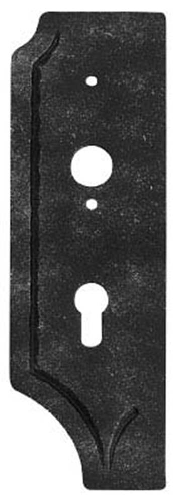Lock plate left | Dimensions: 85x260x4 mm | Backset: 40 mm | Steel S235JR, raw