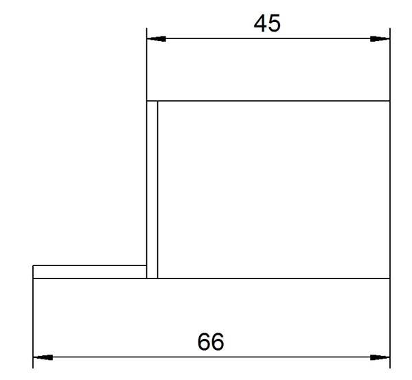 Counter box | Dimensions: 40x45x172 mm | Steel (Raw) S235JR