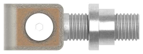 Gate hinge M16 | adjustable | weldable | steel (raw) S235JR