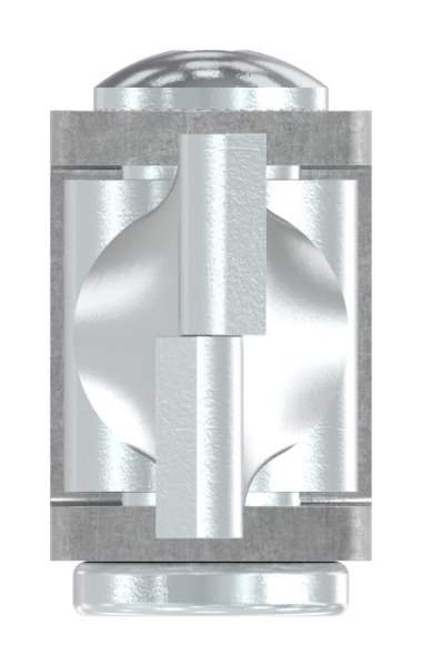 Gate hinge M24 | adjustable | for bricking in | steel (raw) S235JR