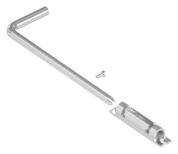 Floor slider | gate bolt | length: 300 mm | V2A | to screw on