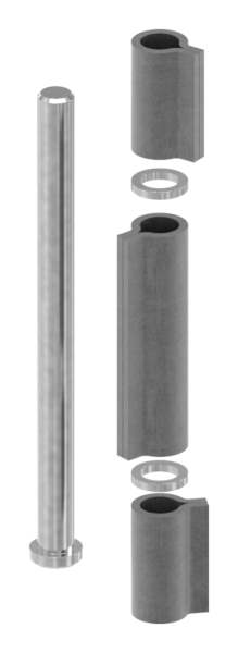 Weld-on strap | 3-piece | load capacity: 200kg | steel S235JR, raw