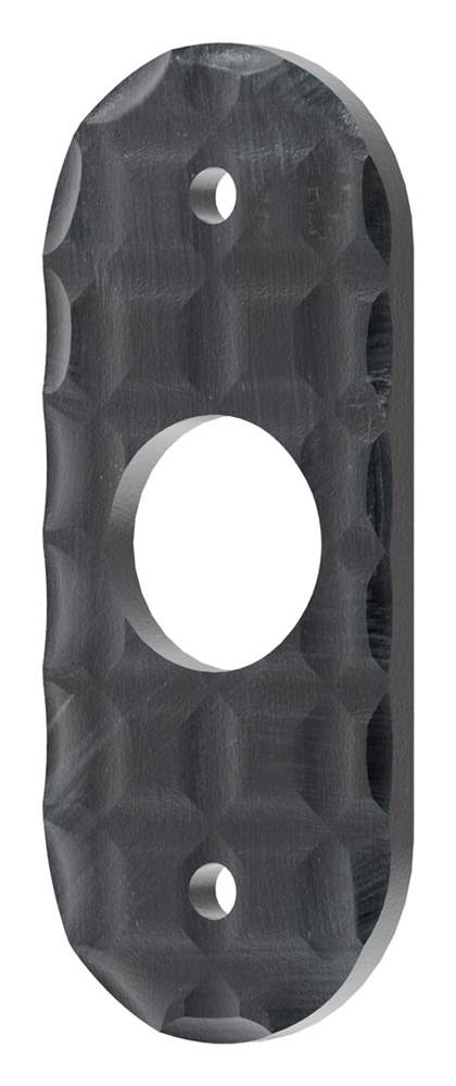 Handle rosette | Dimensions: 72x30 mm | Steel (raw) S235JR