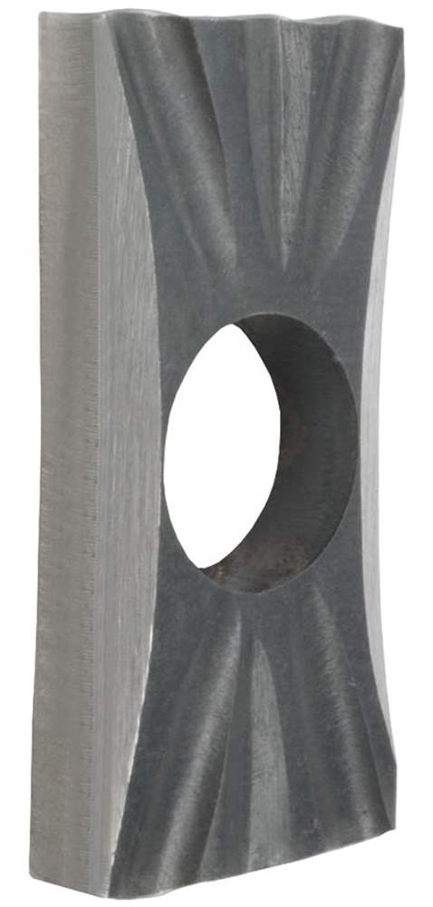 Handle rosette | Dimensions: 35x76x10 mm | Steel S235JR, raw