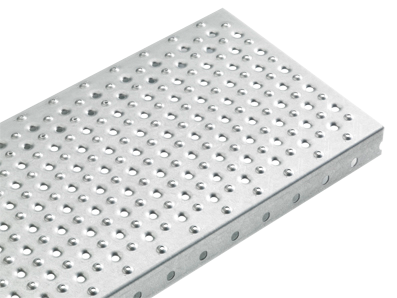 sheet metal profile step | type X | dimensions: 600-1200 x 240 mm | S235JR, hot-dip galvanised in a full bath
