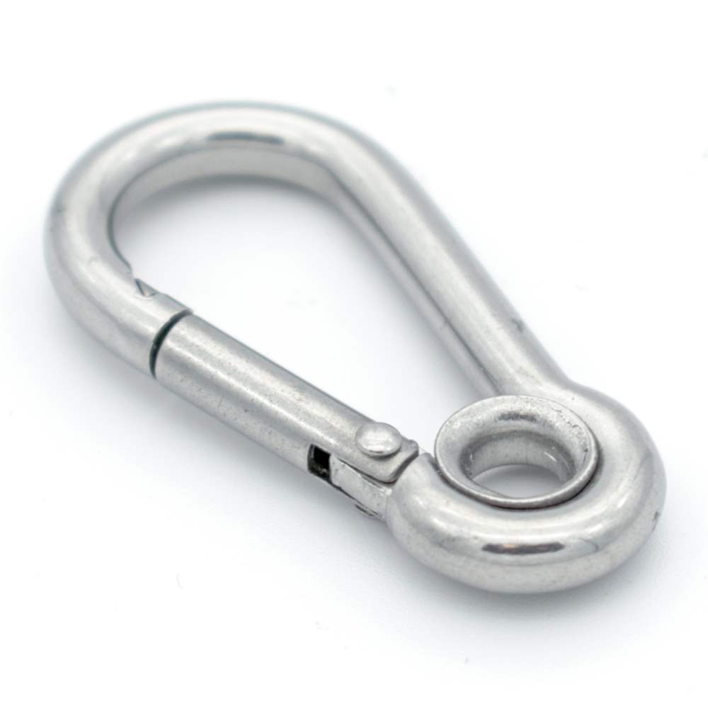 Snap hook | with thimble | length: 40 mm - 140 mm | V4A