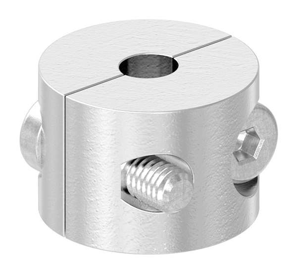 Round clamp 2-piece for rope Ø 4mm, V4A