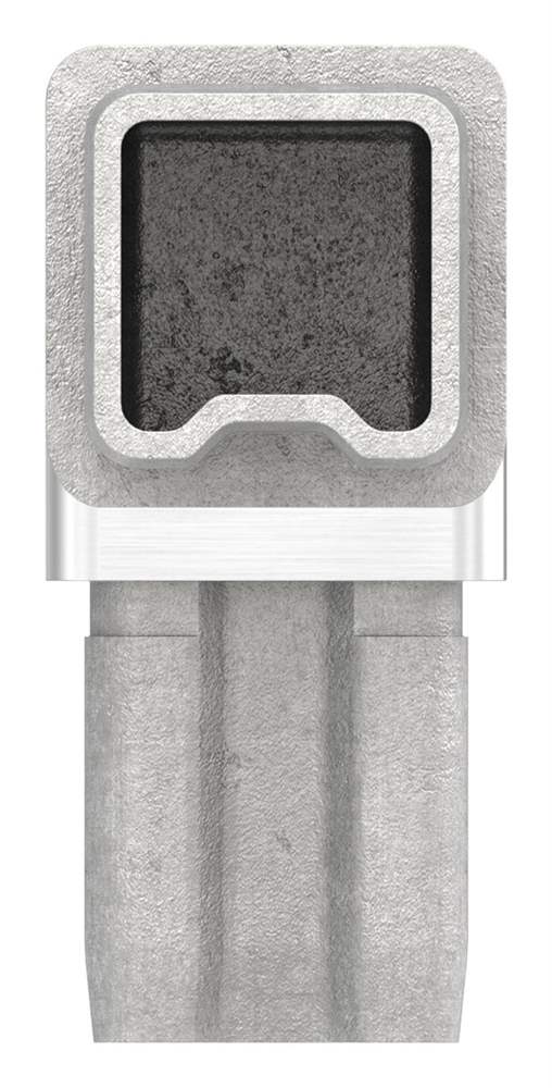 Connector 90° for pipe 25x25x2mm, V4A